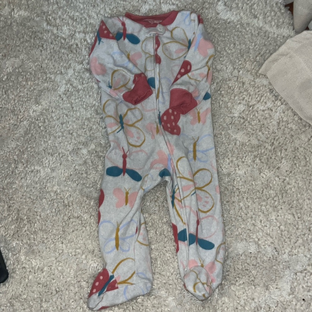 Carters Fleece Butterfly Pajamas